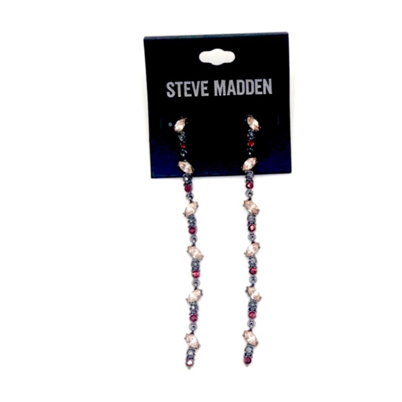 Steve Madden Crystal Drop Earrings - Picture 11 of 11
